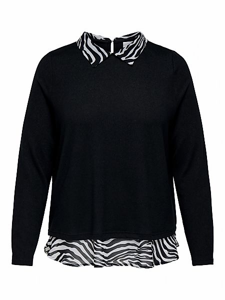 ONLY CARMAKOMA Blusenshirt "CARALBA LS MIX TOP JRS" günstig online kaufen