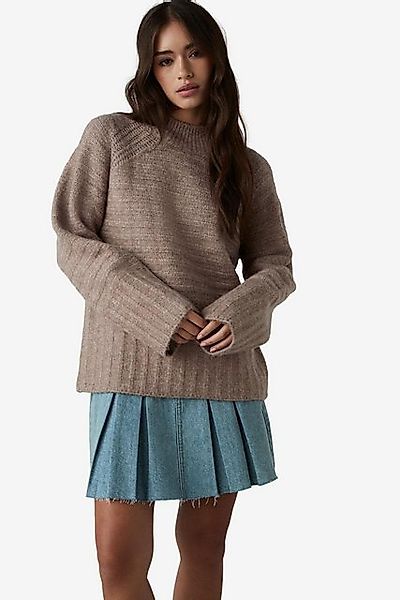 Next Stehkragenpullover Strukturierter Strickpullover mit Stehkragen günstig online kaufen