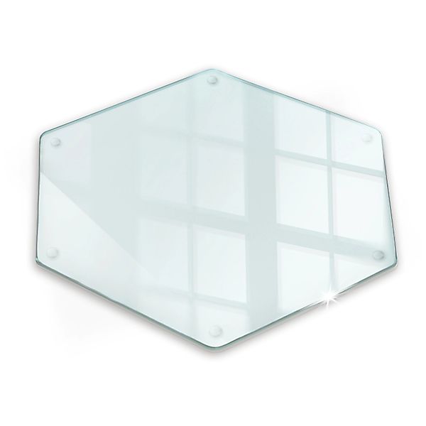 Tulup Schneidebrett Transparente Schneidebrett 40x34 cm Sechseckiges Schnei günstig online kaufen