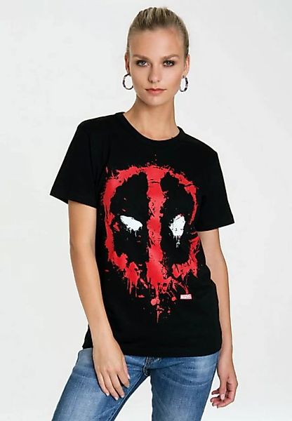 LOGOSHIRT T-Shirt Marvel Deadpool Face mit coolem Print günstig online kaufen