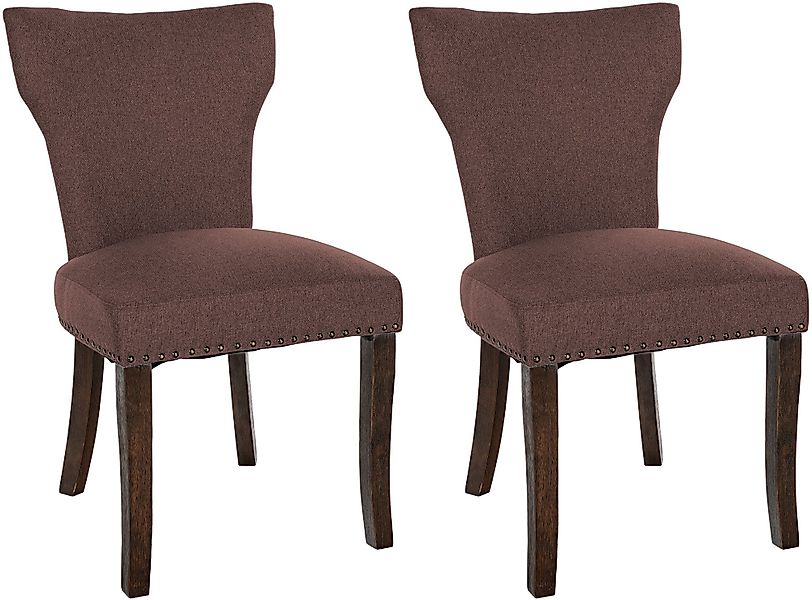 CLP Esszimmerstuhl Zadar (2er Set), Stoffbezug günstig online kaufen