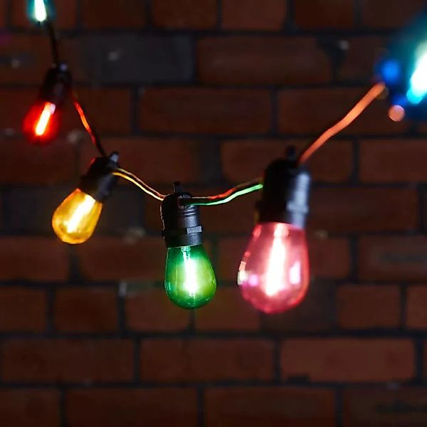 Ultimate Connect 35m 70er LED Lichterkette Glühbirnen bunt koppelbar schwar günstig online kaufen