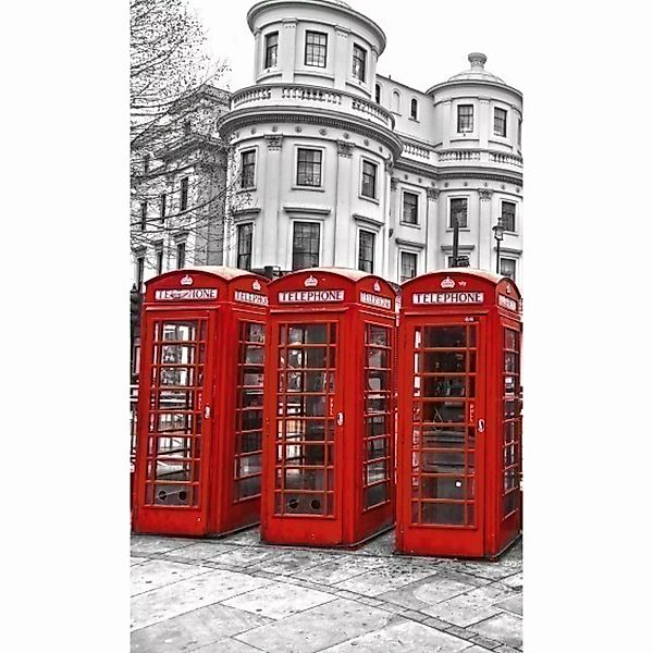 Fototapete LONDON | MS-2-0020 | Rot | Digitaldruck auf Vliesträger günstig online kaufen