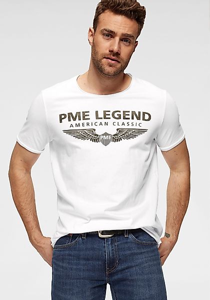 PME LEGEND T-Shirt mit eingefasstem Rundhalsausschnitt mit Rollkante günstig online kaufen