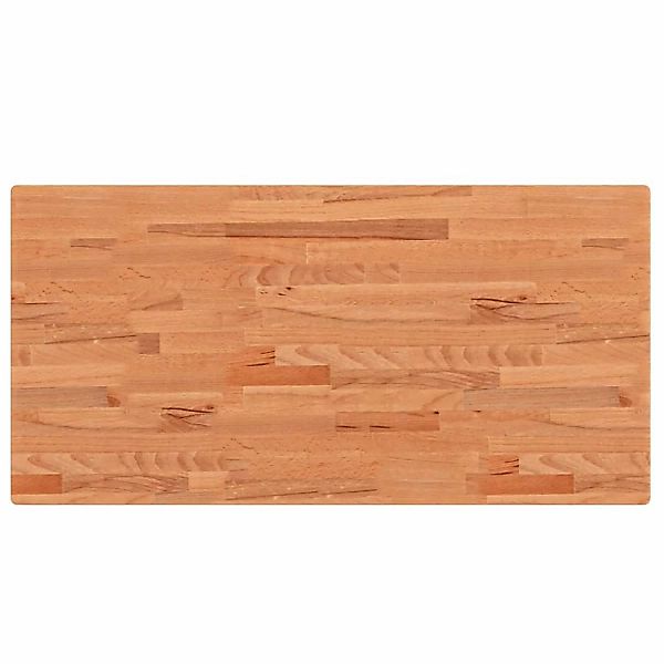 vidaXL Waschtischplatte 100x50x4 cm Massivholz Buche Modelll 1 günstig online kaufen