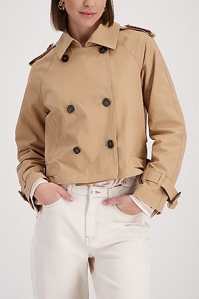 Monari Kurzjacke Trench kurz Regular fit mit stilvollen Knöpfen günstig online kaufen
