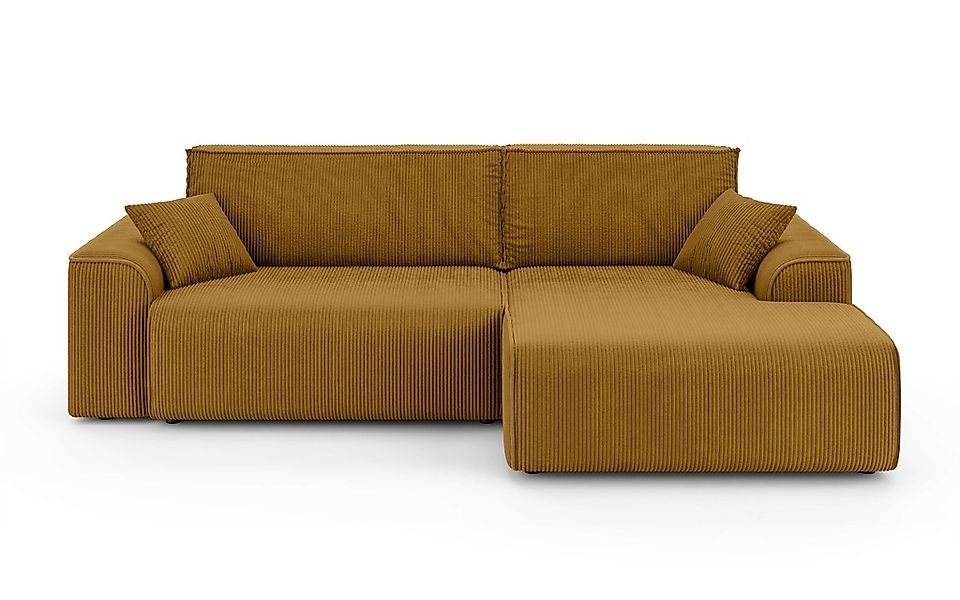 Home affaire Ecksofa »Santenay mit Bettfunktion und Bettkasten, Maße: B/T/H günstig online kaufen