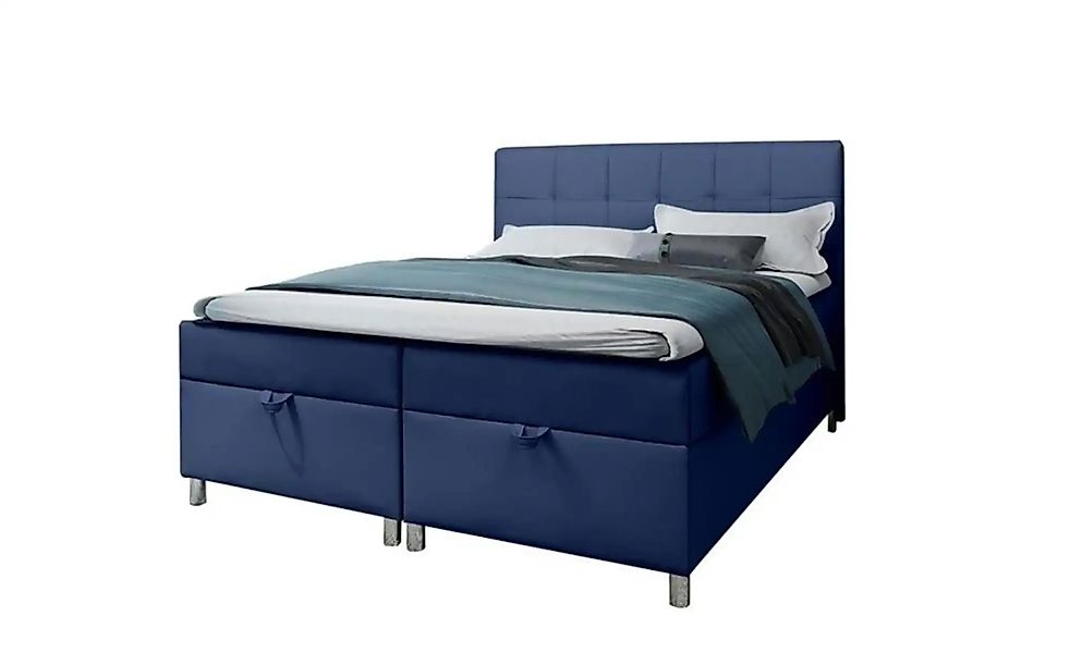 Boxbett mit Bettkasten Malabo ¦ blau ¦ Maße (cm): H: 110 Betten > Polsterbe günstig online kaufen