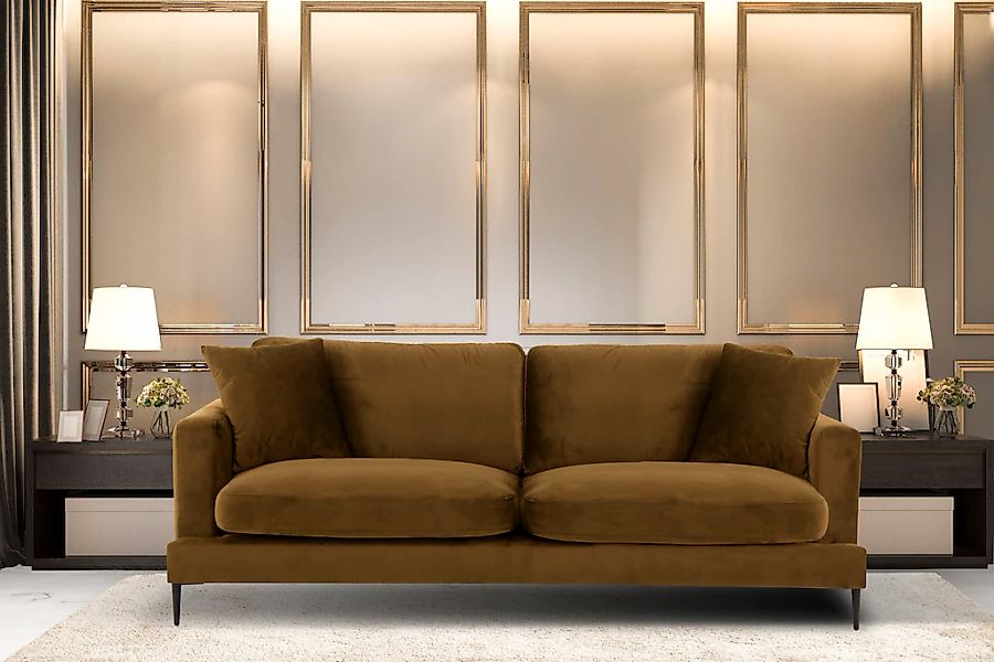 Home affaire 3-Sitzer "Cozy elegantes Designsofa, Maße B/T/H: 211/97/80 cm" günstig online kaufen