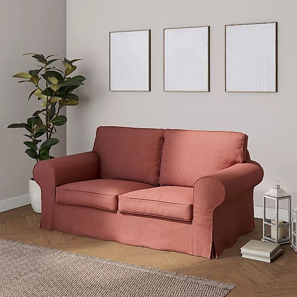 Bezug für Ektorp 2-Sitzer Sofa nicht ausklappbar, cognac braun, Sofabezug f günstig online kaufen