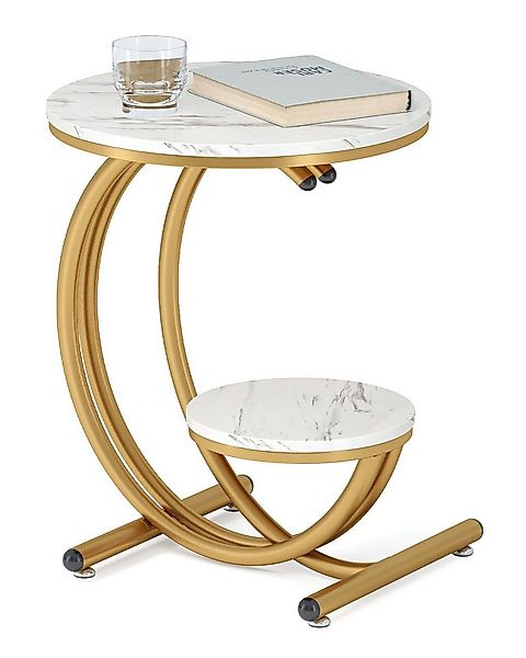 Tribesigns Beistelltisch Beistelltisch, 2-stöckiger Beistelltisch mit C-för günstig online kaufen