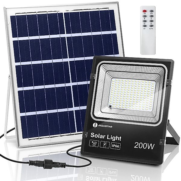 Aigostar Flutlichtstrahler Solar LED Strahler Außen,Superhelles günstig online kaufen