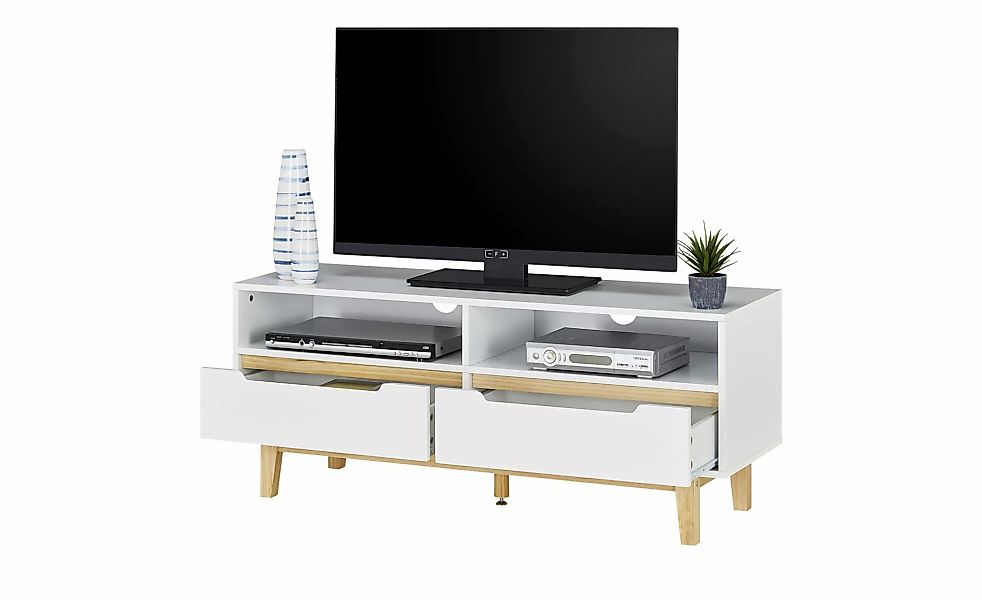 TV-Lowboard  Brescia ¦ weiß ¦ Maße (cm): B: 120 H: 49,5 T: 38 TV- & Media M günstig online kaufen