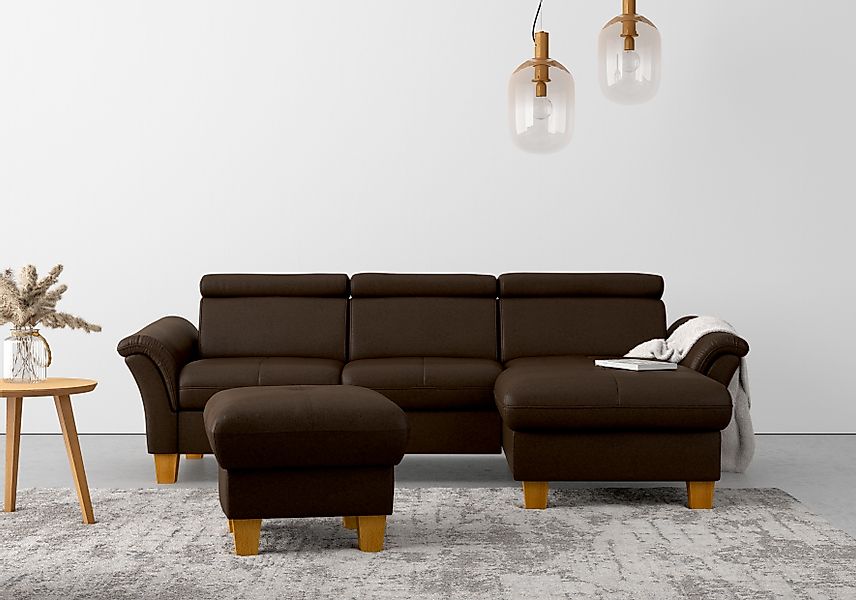 Home affaire "Lindgren L-Form" wahlweise mit Bett mit klappbaren Rollen, Ka günstig online kaufen