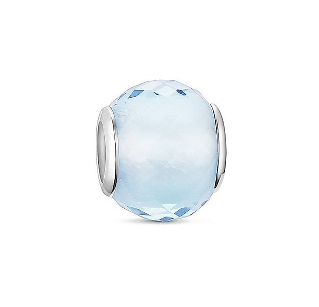 PANDACHARMS Bead Kleiner Hellblauer Facettenglas Charm für Armband, Hülse 9 günstig online kaufen