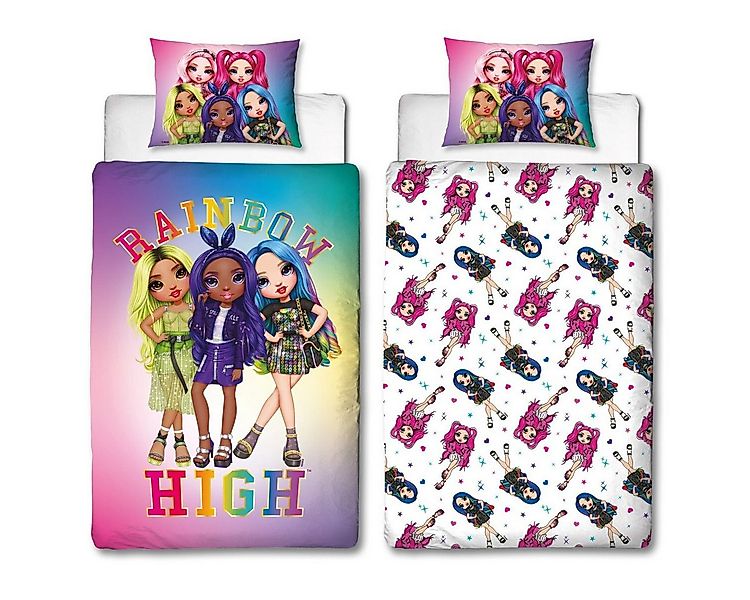 Rainbow High Bettwäsche Rainbow High Bettwäsche-Set 140x200cm Bettbezug & 6 günstig online kaufen