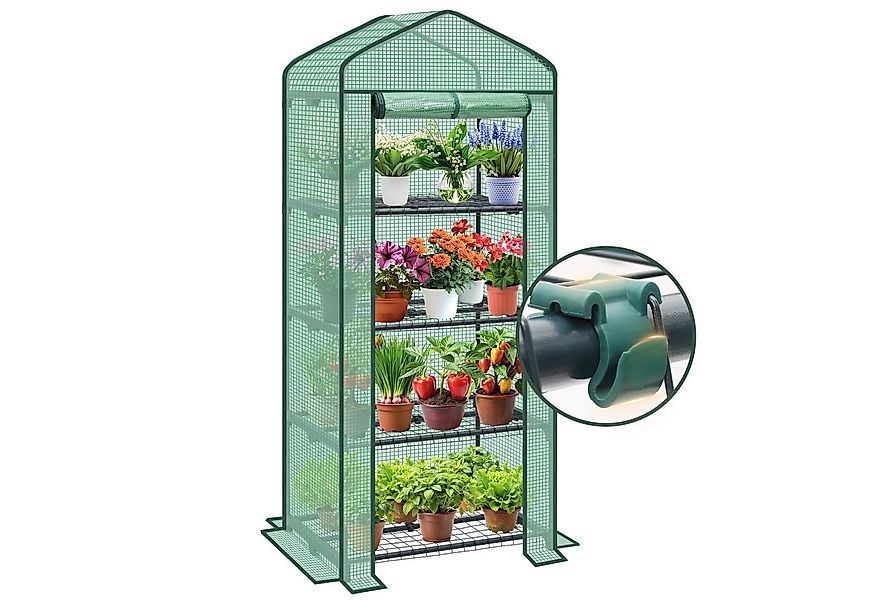 Sekey Foliengewächshaus Gewächshaus Klein Tomatenhaus Treibhaus mit Anzucht günstig online kaufen