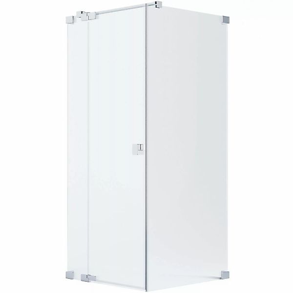 Schöner Wohnen Eckdusche Drehtür Festteil u. Wand R Silber 90 x 100 x 200 c günstig online kaufen