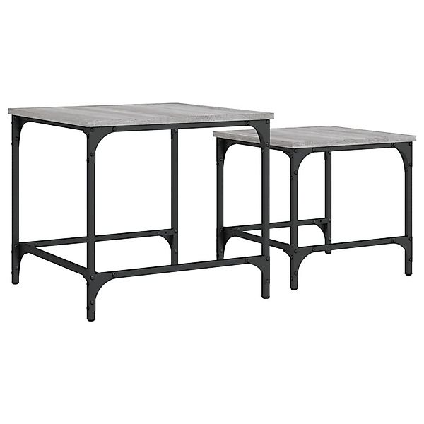 vidaXL Couchtisch Satztische 2 Stk. Grau günstig online kaufen