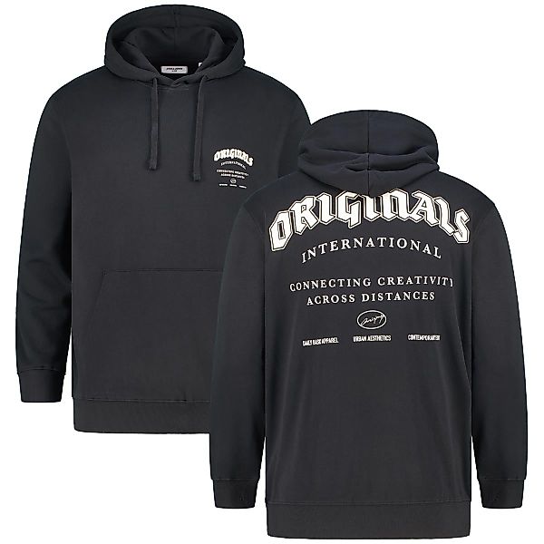 Jack&Jones Hoodie mit Print auf Vorder- und Rückseite Farbe schwarz Größe: günstig online kaufen