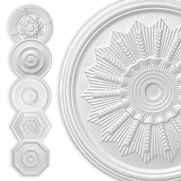 Hexim Wanddekoobjekt Sonne 50cm (HEXIM Stuckrosette günstig online kaufen