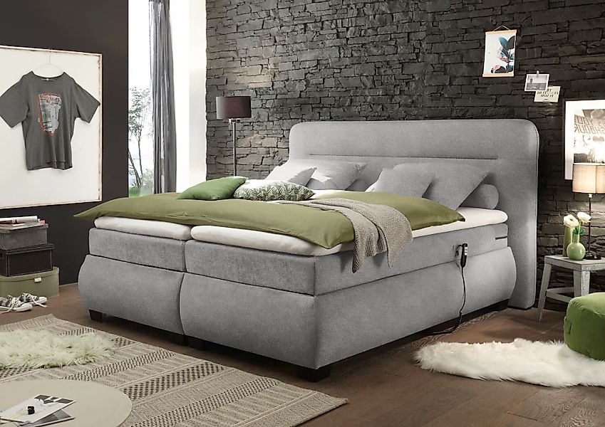 ED EXCITING DESIGN Boxspringbett "Evolution", inkl. Motor und Topper günstig online kaufen