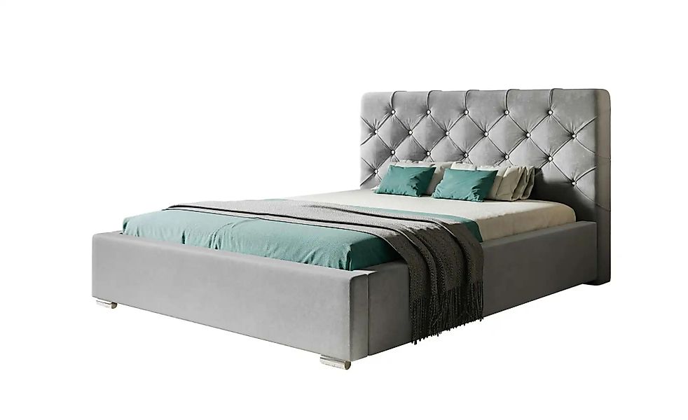 Polsterbett mit Stauraum Preston ¦ grau ¦ Maße (cm): B: 200 H: 104 Betten > günstig online kaufen