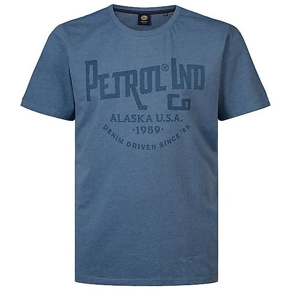 Petrol Industries Rundhalsshirt Große Größen Herren T-Shirt rauchblau melan günstig online kaufen