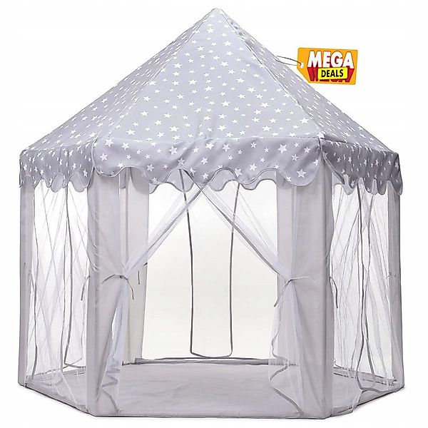MEGADEALS Spielzelt Kinderzelt Tipizelt Zeltburg Kinderzimmer günstig online kaufen