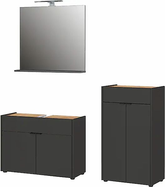 GERMANIA Badmöbel-Set »Ameca«, (3 St.), Badezimmer-Set bestehend aus Waschb günstig online kaufen