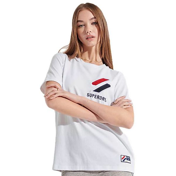 Superdry Sportstyle Chenille Kurzarm T-shirt M Optic günstig online kaufen