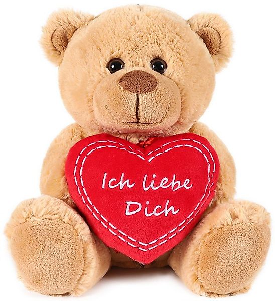 BRUBAKER Kuscheltier Teddybär mit Ich liebe Dich Herz (Valentinstagsgeschen günstig online kaufen