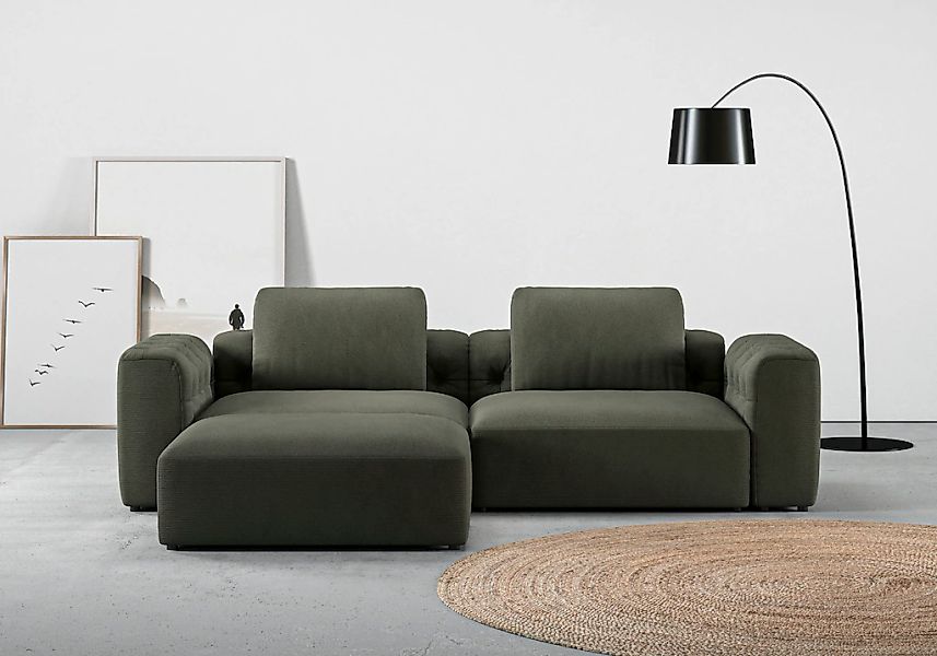 Home affaire Ecksofa "Cushid L-Form" Modulset, bestehend aus 3 Teilen günstig online kaufen