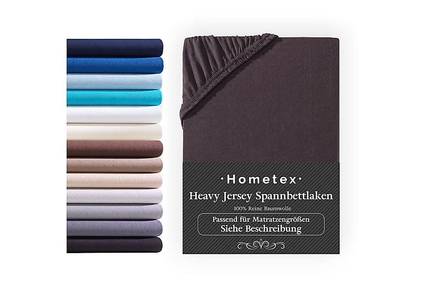 Hometex Premium Textiles Spannbettlaken Exclusive bis 25 cm Steghöhe, Jerse günstig online kaufen