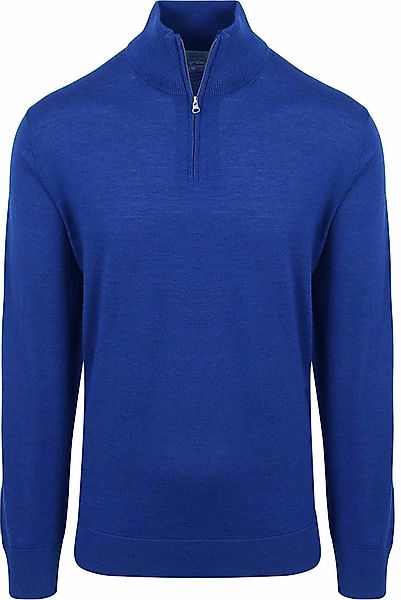 King Essentials The Michael Half Zip Pull Merino Royal Blau - Größe S günstig online kaufen