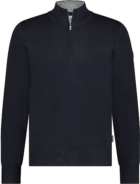 State Of Art Half Zip Pullover Wool Blend Navy - Größe XXL günstig online kaufen