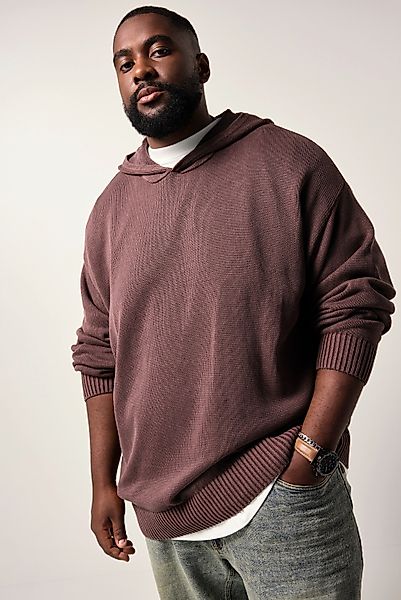 STHUGE Rundhalspullover STHUGE Strickhoodie Kapuzenpullover bis günstig online kaufen