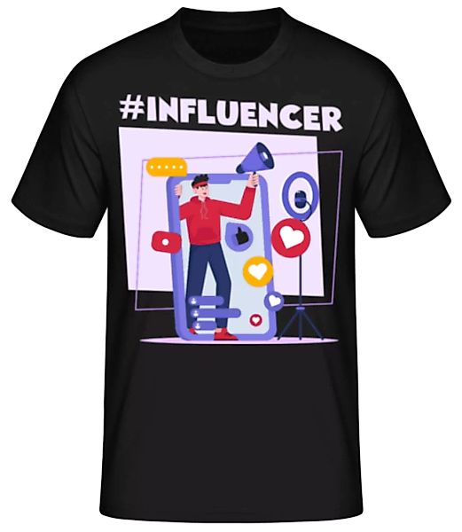 Hashtag Influencer · Männer Basic T-Shirt günstig online kaufen