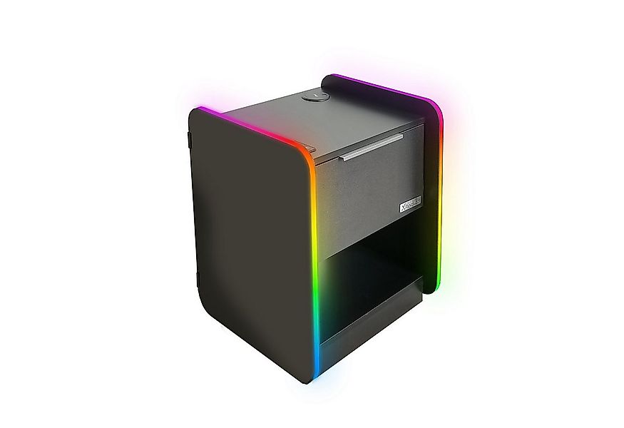 X Rocker Nachttisch Electra Gaming Nachtschrank mit RGB-Beleuchtung & Wirel günstig online kaufen