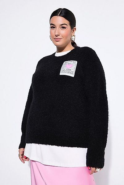 Studio Untold Strickpullover Pullover oversized Patch Langarm günstig online kaufen