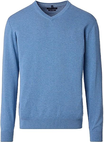 Casa Moda Pullover V-Ausschnitt Blau - Größe 3XL günstig online kaufen