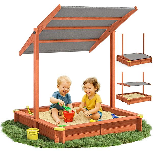 Spielwerk Sandkasten, Sami mit Dach 120x120cm günstig online kaufen