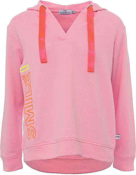 Zwillingsherz Sweatshirt "Smile", mit breiten Bändern, V-Ausschnitt und Det günstig online kaufen