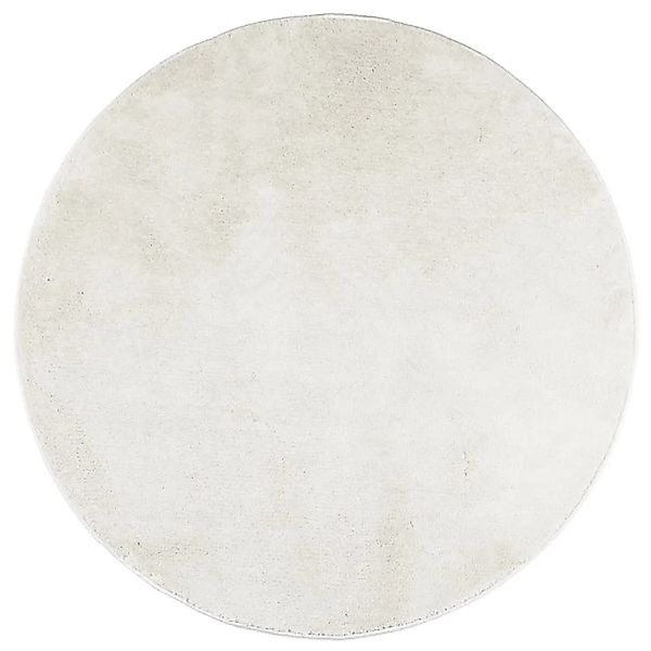 vidaXL Teppich OVIEDO Kurzflor Creme Ø 200 cm 375525 günstig online kaufen