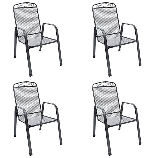 MFG Gartenstuhl Zingst Streckmetall Stapelsessel 4 günstig online kaufen