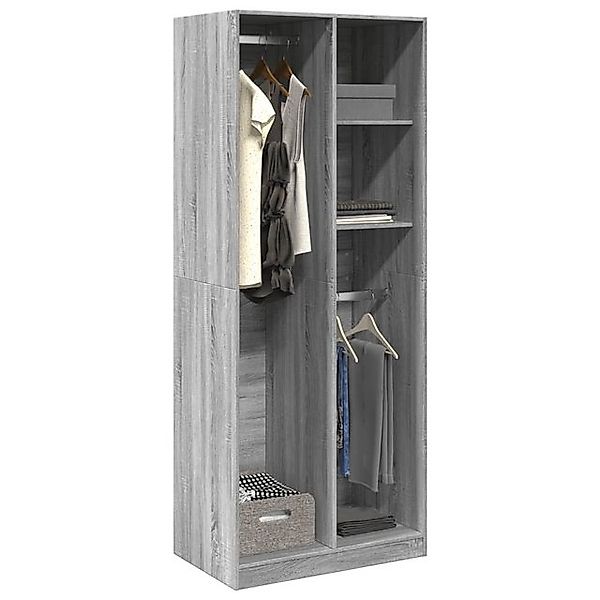 vidaXL Kleiderschrank Kleiderschrank Grau Sonoma 80x50x200 cm Spanplatte günstig online kaufen