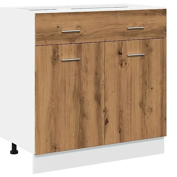 vidaXL Schubunterschrank Lyon Artisan-Eiche 80x46x81,5 cm Holzwerkstoff 856 günstig online kaufen