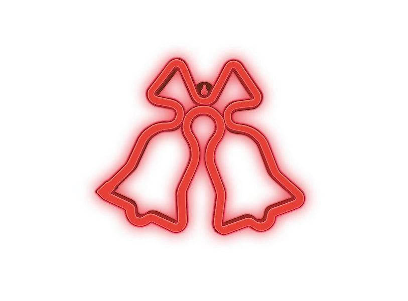 Forever Light LED Dekolicht LED-WEIHNACHTSGLOCKEN rot FLNE17 Weihnachtsdeko günstig online kaufen