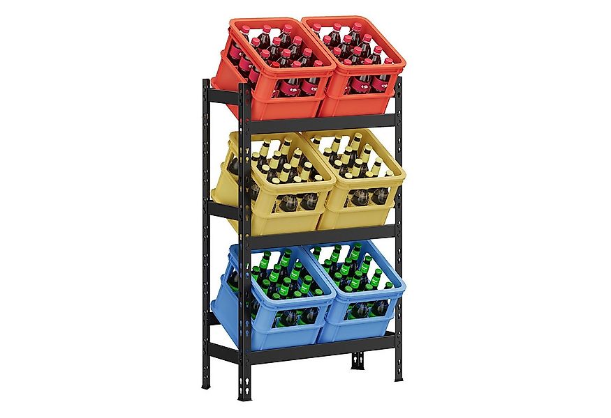 SONGMICS Flaschenregal, Getränkeregal, Getränkekistenregal, 6 Kisten, bis 9 günstig online kaufen