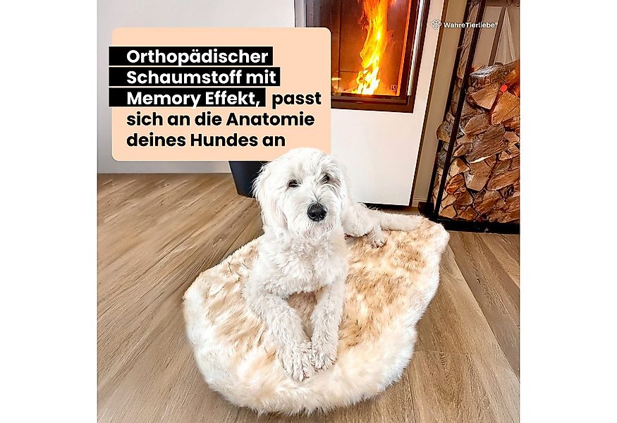 Wahre Tierliebe Tierbett Orthopädisches Hundebett Relax, Kissen mit echter günstig online kaufen